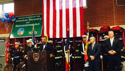 Payne Cuts Ribbon for New 15,000 sq. ft. Bayonne Firehouse feature image