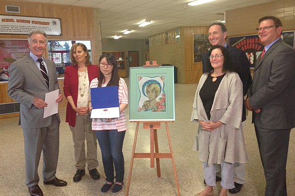 Jae Youn Suk from Agawam High School was the winner of the 2014 Congressional Art Competition.