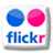 Flickr icon - pink and blue dots on white background