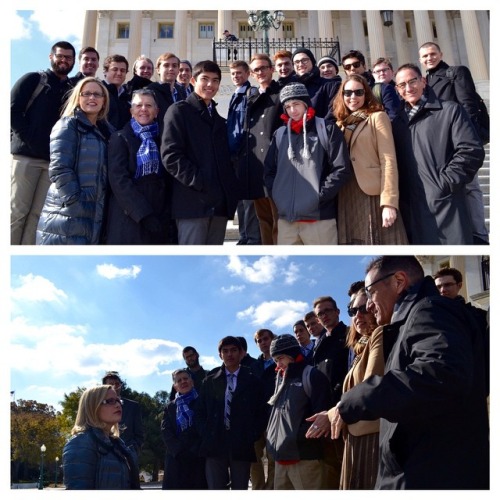 Met with Brophy students yesterday at the Capitol. They&#8217;re in DC for a conference on justice. (at United States Capitol)