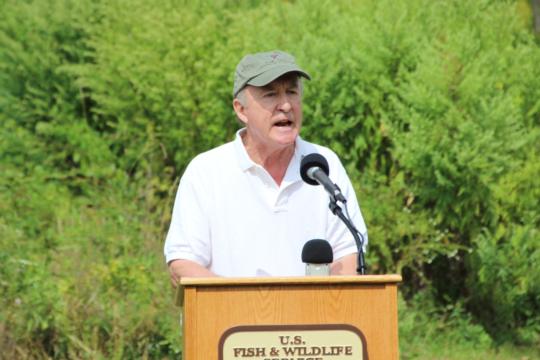 Rep. Frelinghuysen gives remarks to celebrate the 50th Anniversary signing of the Wilderness Act at the Great Swamp National Wildlife Refuge