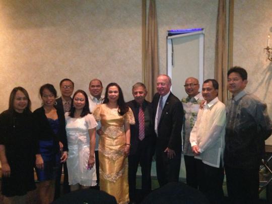 Rep. Frelinghuysen attends Fil-Am Pag-Asa Club 31st Christmas Dinner Dance to benefit the victims of the typhoon in the Philippines