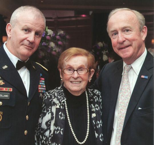 Rep. Frelinghuysen with General Mulholland and his mother, Mary, a recipient of the St. Clare's Foundation Lifetime Achievement Award on May 4