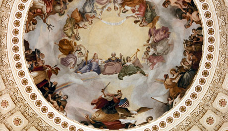detail from the Capitol rotunda