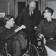 Speaker Sam Rayburn with War Veterans