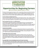 Farm Bill Beginning Farmers