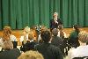 Senator Johanns speaks at Skutt Catholic High School.