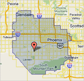 Google Map of Arizona's 7th District