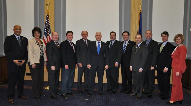 Coats, Indiana Congressional Delegation Meet With Governor Pence