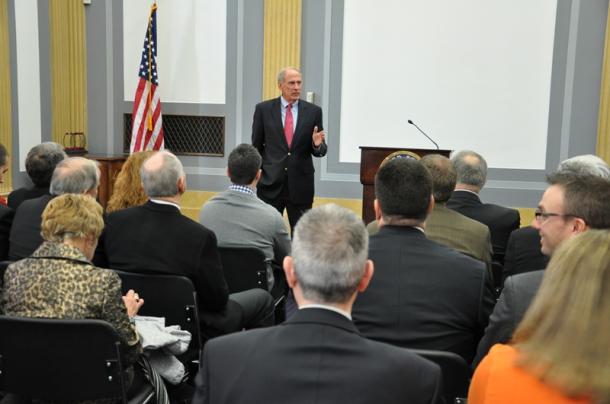 Senator Coats with the Greater Lafayette Chamber of Commerce