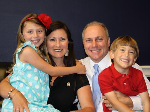 Rep. Steve Scalise and his family.