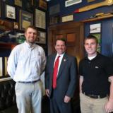 Congressman Graves meets with Cavin Joesting, a Tarkio High School student, and his advisor, Dustin Lambertsen, during their trip to our nation&#039;s capital as part of the FFA Washington Leadership Conference