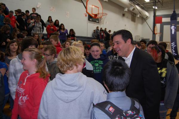 Congressman Labrador Speaks with Students at Homedale Middle School in Homedale, Idaho
