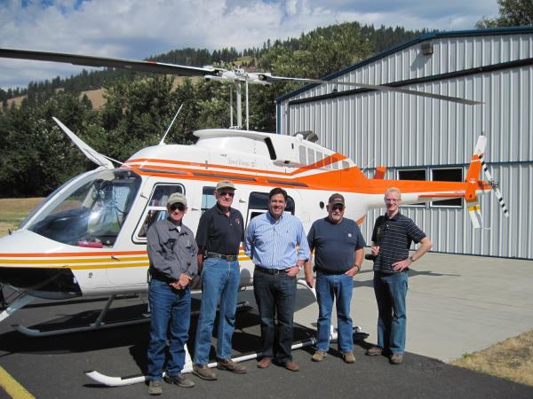 Congressman Labrador Takes a Helicopter Tour of Clearwater County