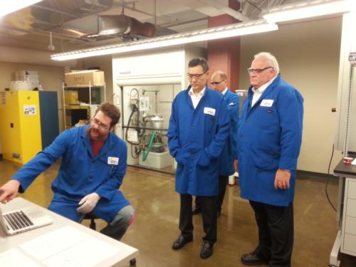 On August 21, 2014 Ambassador Umarov of Kazakhstan and I toured Brewer Science in Springfield. 