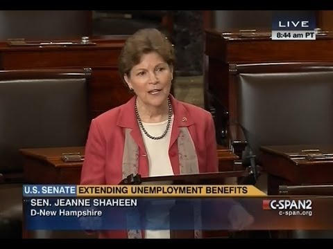 Shaheen Calls for Extension of Unemployment Insurance