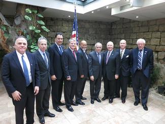 The U.S. Delegation and Consul General Ratney with Prime Minister Fayyad.