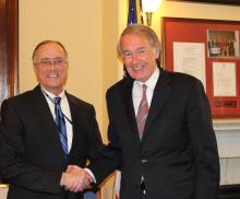 Senator Markey with Mayor Bianchi of Pittsfield