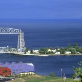 Duluth Harbor in the summertime
