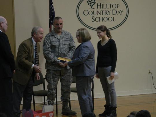 Rep Frelinghuysen continues the Valentines for Veterans tour at the Hilltop Country Day School in Sparta on February 7