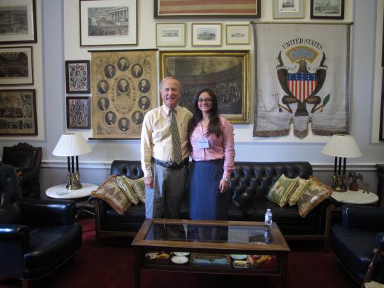 Rep. Frelinghuysen welcomes National Youth Leadership Conference Rep Patricia Alfonso of Cedar Knolls in Washinton