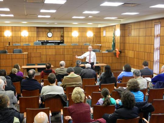 Congressman Rodney Frelinghuysen (NJ-11) discussed economic growth, job creation, health care, Medicare, the Dodd-Frank banking regulatory bill, fairness in the tax code, and domestic energy production and other topics with local residents at a Town Hall