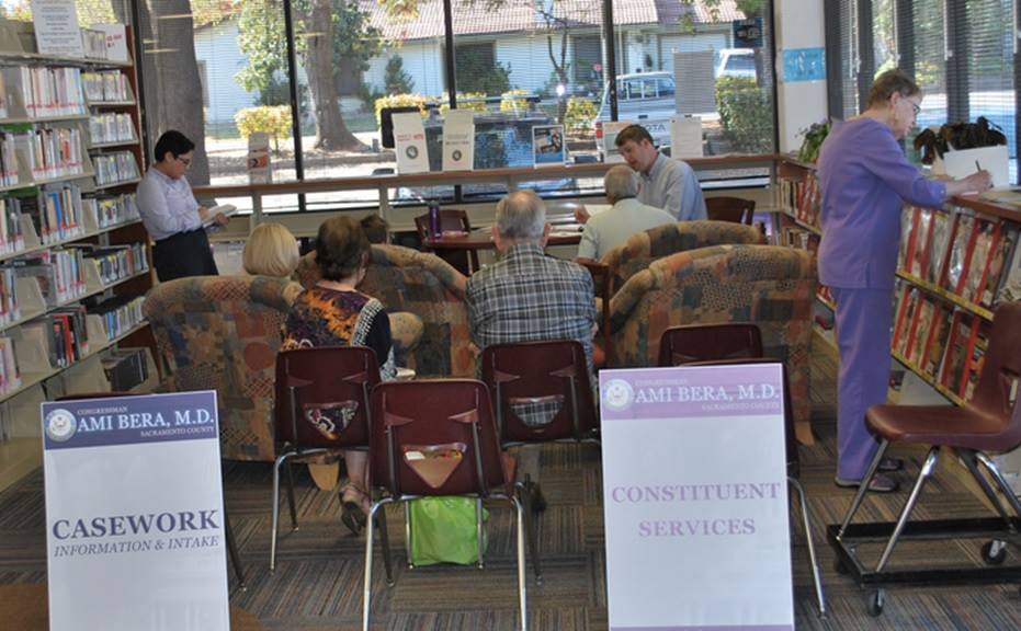 My staff assisted constituents at an earlier Library Office Hours in Citrus Heights.