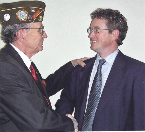Rep. Massie with his Director of Veterans' Affairs, Lloyd Rogers
