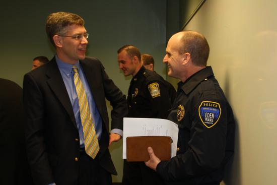 Paulsen Hosts Law Enforcement Roundtable with Local Police Officers