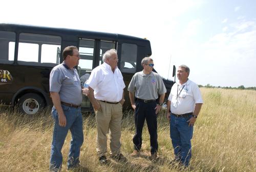 Billy touring the Oronogo/Duenweg SuperFund EPA Lead Mine cleanup project with EPA officials.