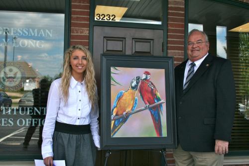 April 23, 2012- Billy Recognizes Springfield Teen with Top Honor in Congressional Art Competition