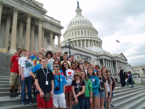 Represenative Long with students from Hickory Hills Middle School in Springfield, MO. 