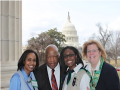Girl Scouts of Greater Atlanta, and Zoe Gadegbeku, 2013 National Young Woman of Distinction, meet with Rep. Lewis.