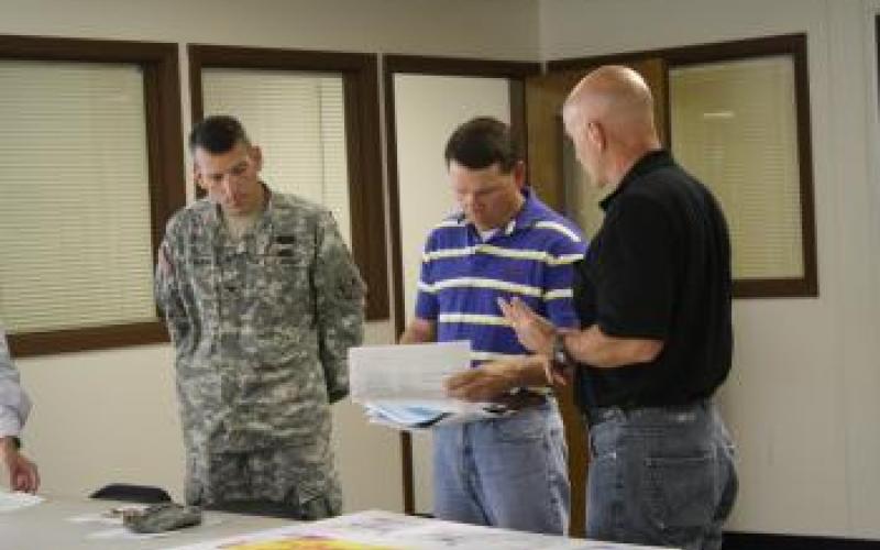 Congressman Graves is Briefed by the Army Corps of Engineers
