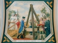 This painting by Allyn Cox depicts the cornerstone laying ceremony and is currently on display in the House Wing of the U.S. Capitol Building.
