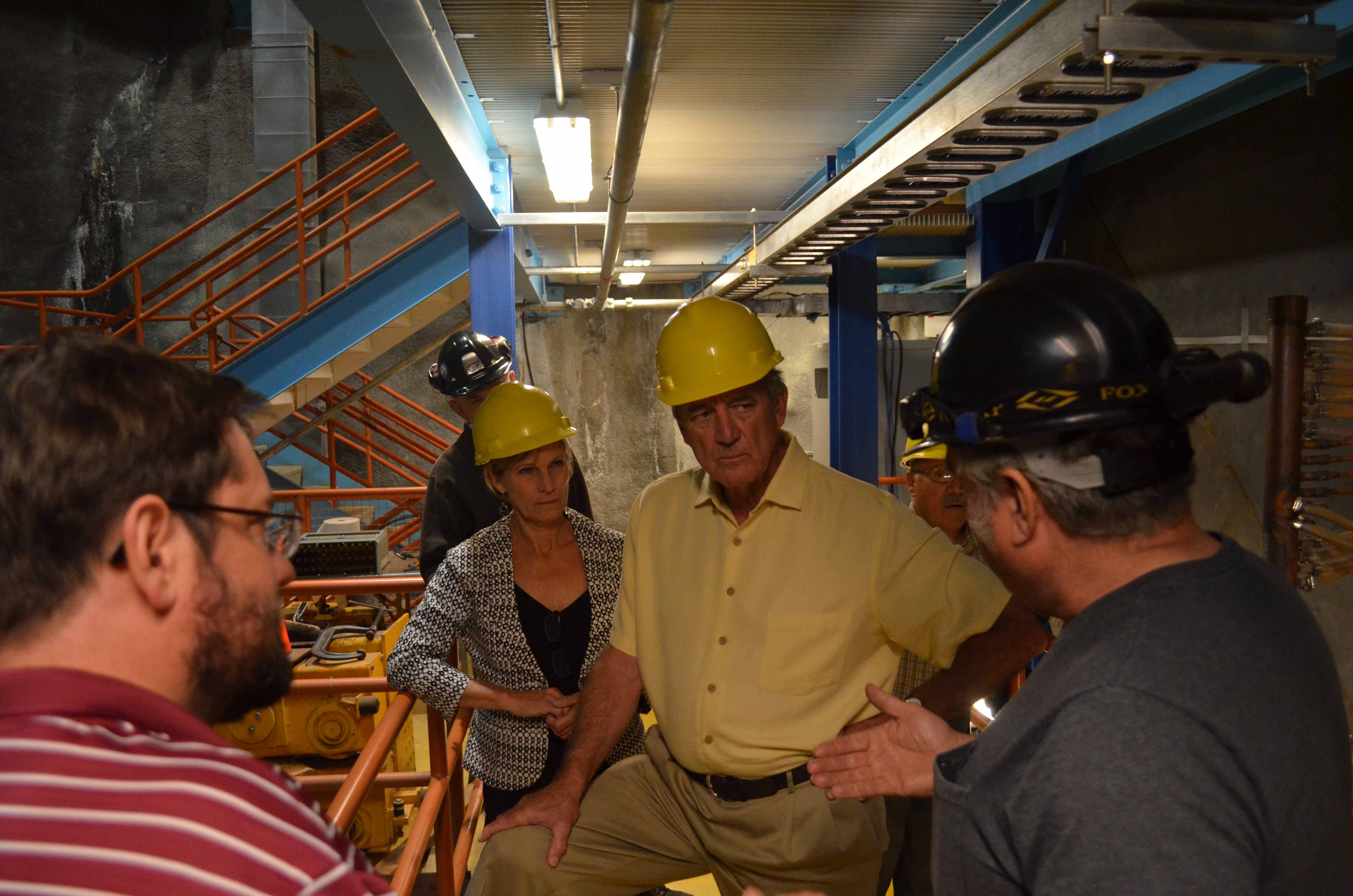 Rick and Mary tour the Soudan Underground Lab