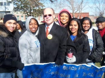 Congressman Cohen with Members of the Black Student Association at the University of Memphis