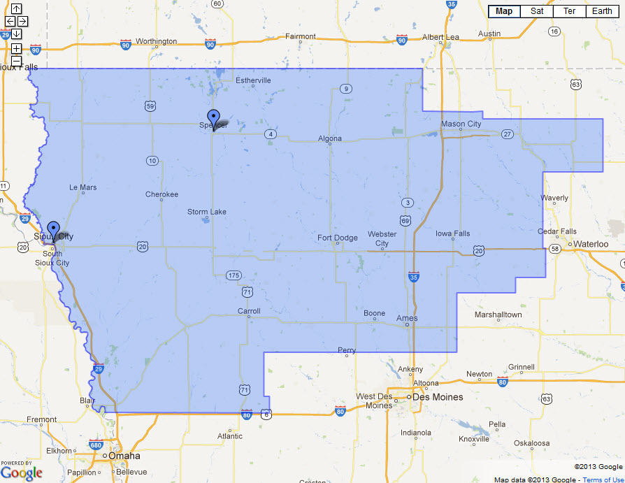 Iowa 04 District Map