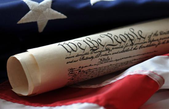 U.S. Constitution and U.S. Flag