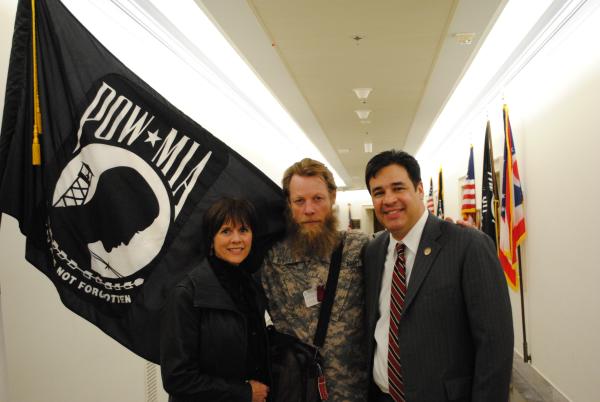 Bob and Jani Bergdahl with Congressman Labrador