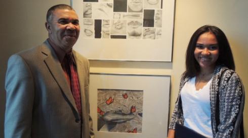 Congratulations to Micheala Intveld-Sutherlin, of McCluer High School, 1st place winner, 2014 Congressional Art Competition