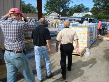 Boustany and Staff Assist with Distribution of Relief Supplies After Hurricane Gustav