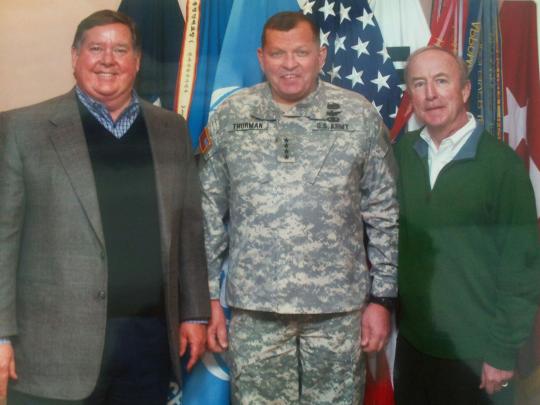 Congressman Rodney Frelinghuysen-NJ11 and Congressman Ken Calvert-CA44 visit with General James Thurman, Commander U.S. Forces Korea