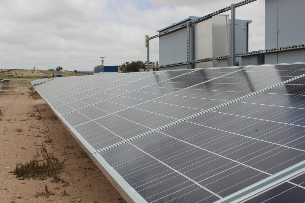Haley Farms' solar photovoltaic system helps operate a 260-acre pecan farm. The solar array includes 1,518 solar panels on a 2.75-acre area.