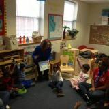 Rep. Esty reading to children at YWCA in New Britain