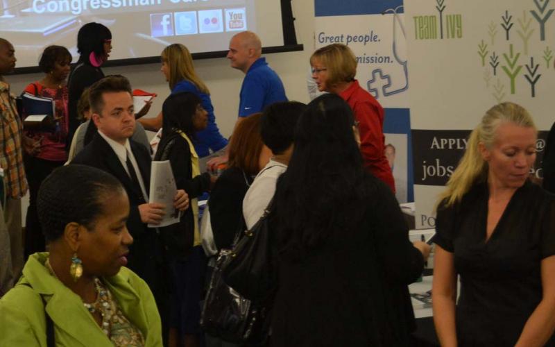 Attendees at the 2013 Central Indiana Job Fair