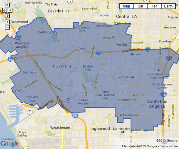 Map of the 37th District