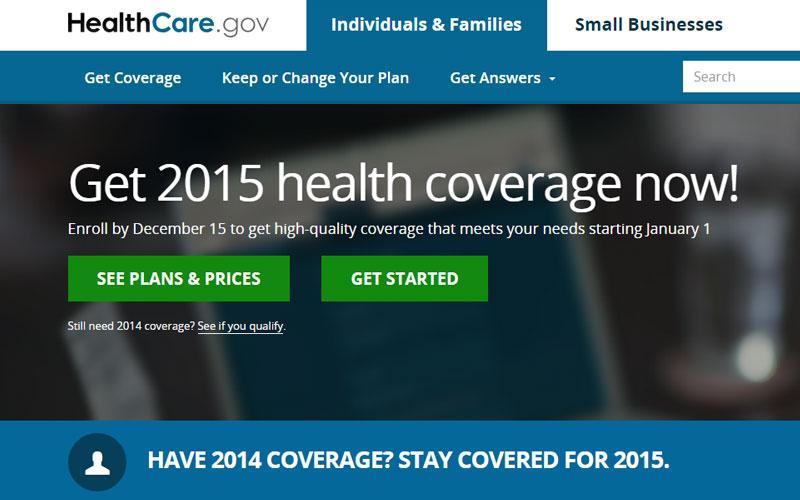 Visit Healthcare.gov to get covered for 2015!