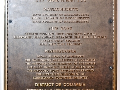 Civil War Troops Quartered in the Capitol Plaque