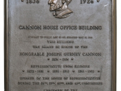 Cannon House Office Building Plaque
